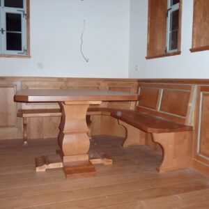 Sitzgarnitur aus Holz / Schreinerei Welschoff