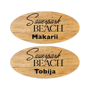 namensschilder in eiche